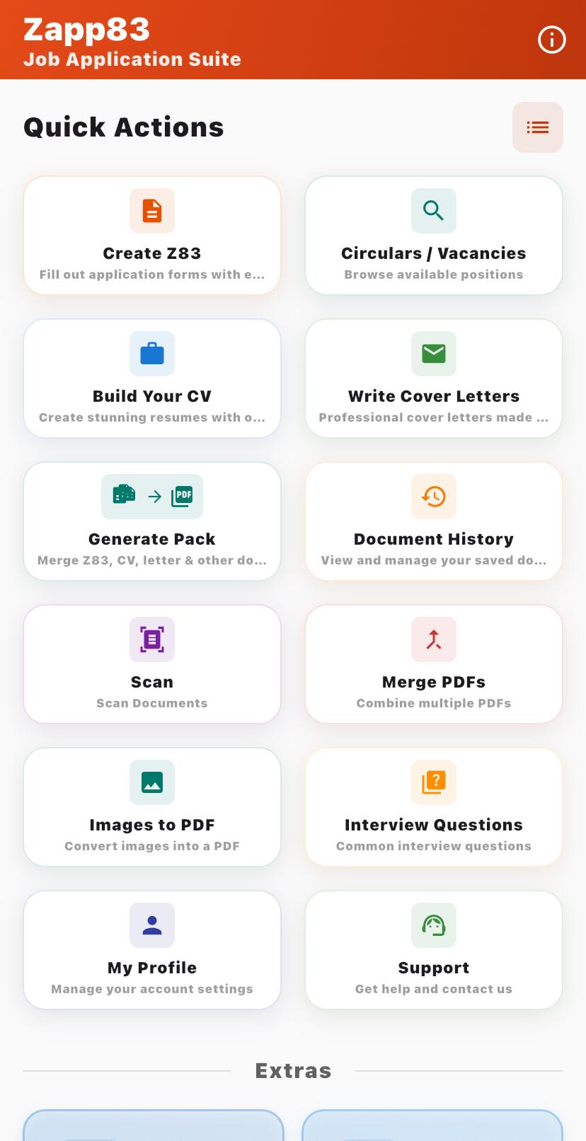 Zapp83 App Screenshot